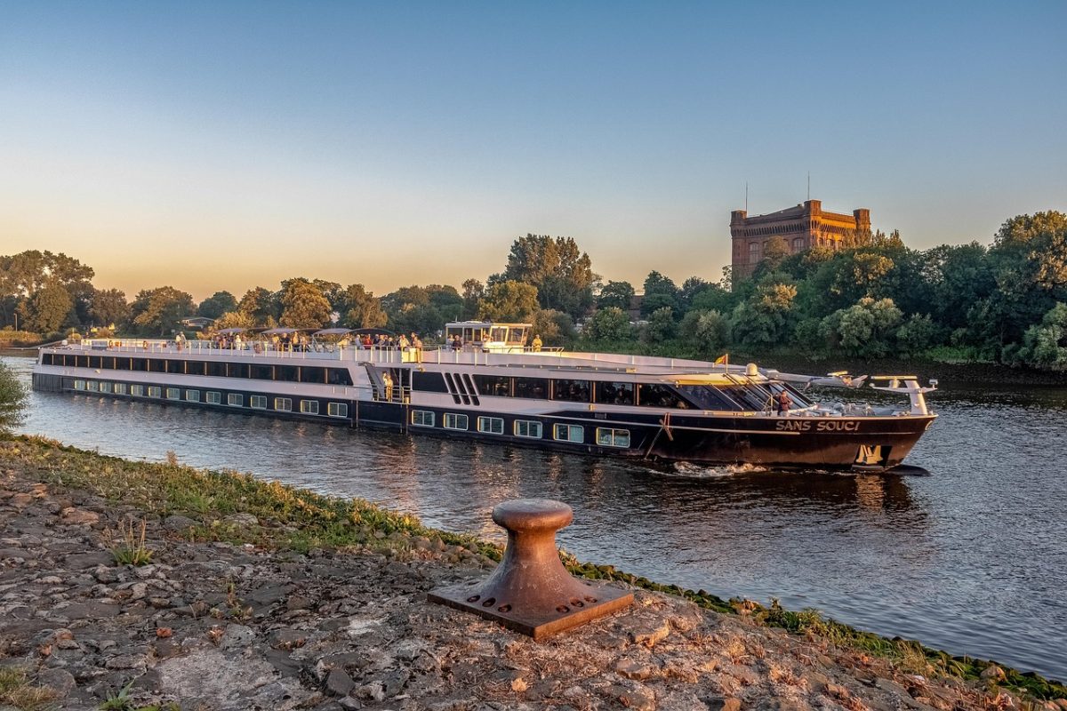 river cruise ship, ms sans souci, river cruise, bremen, travel, tourism, weser, cruise, evening sun, ship, river cruise, river cruise, river cruise, river cruise, river cruise