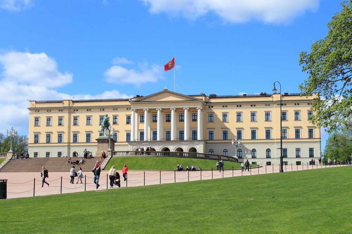 Das königliche Schloss in Oslo